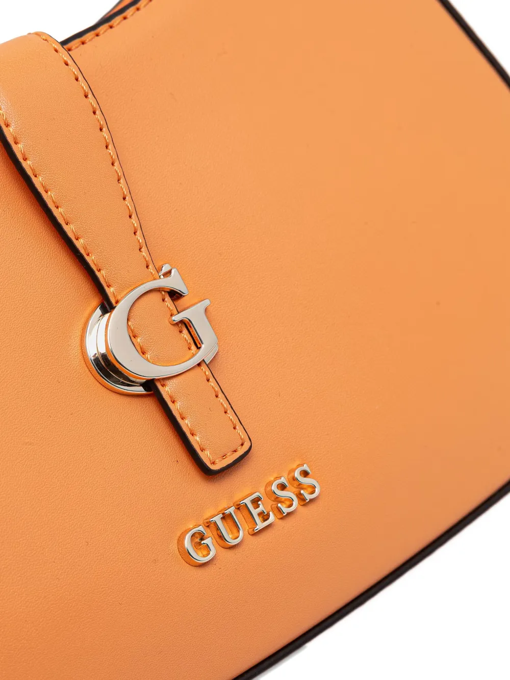 GUESS USA Carrie schoudertas met logoplakkaat Oranje