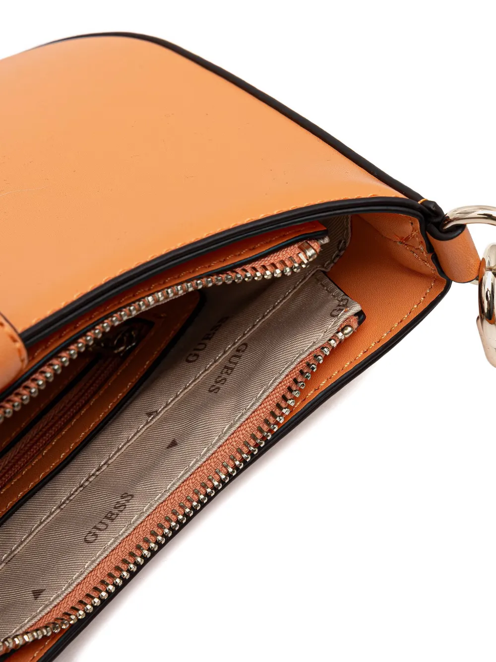 GUESS USA Carrie schoudertas met logoplakkaat Oranje