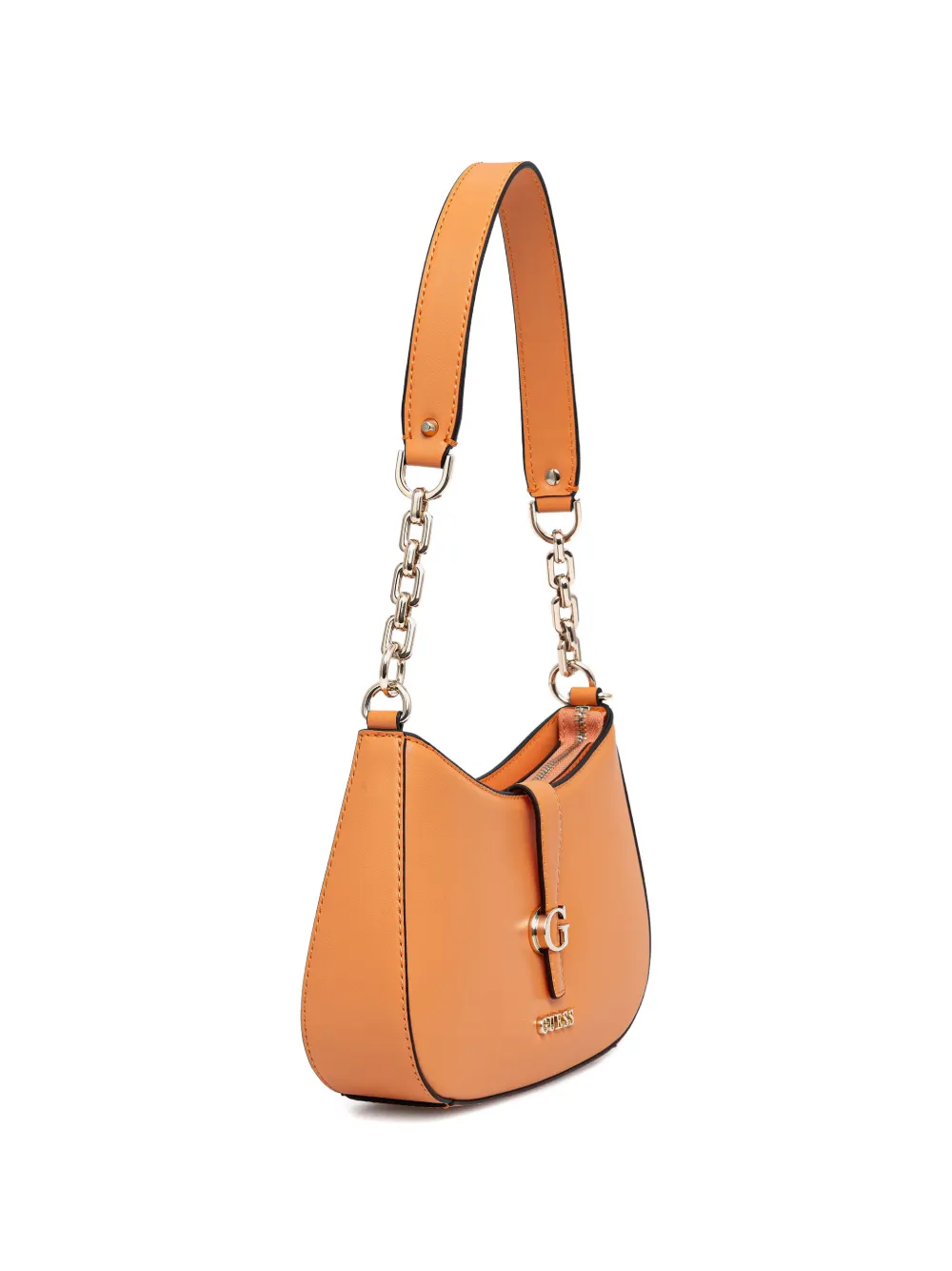 GUESS USA Carrie schoudertas met logoplakkaat Oranje