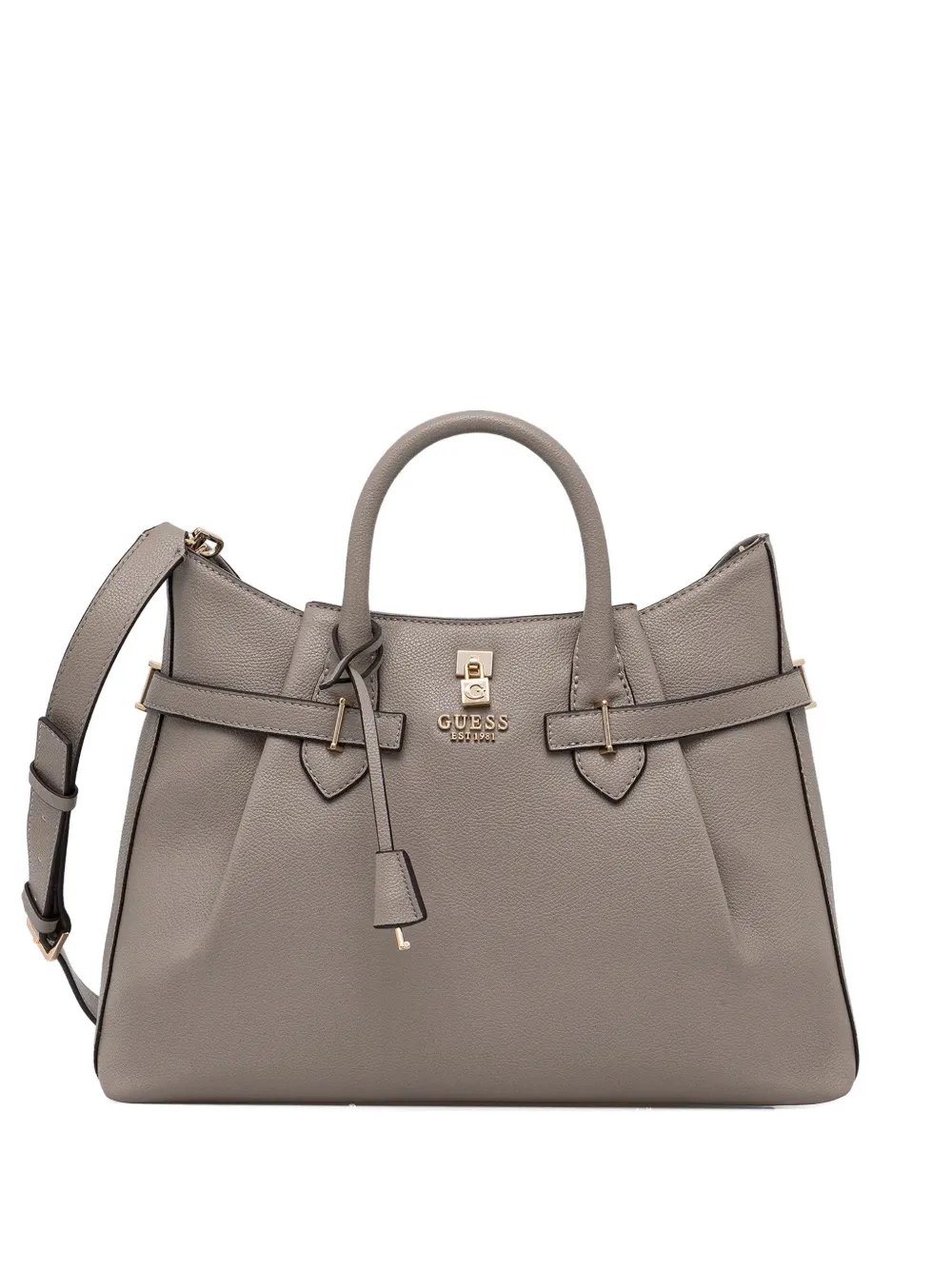 GUESS USA Yesba buckle padlock tote bag - Grigio