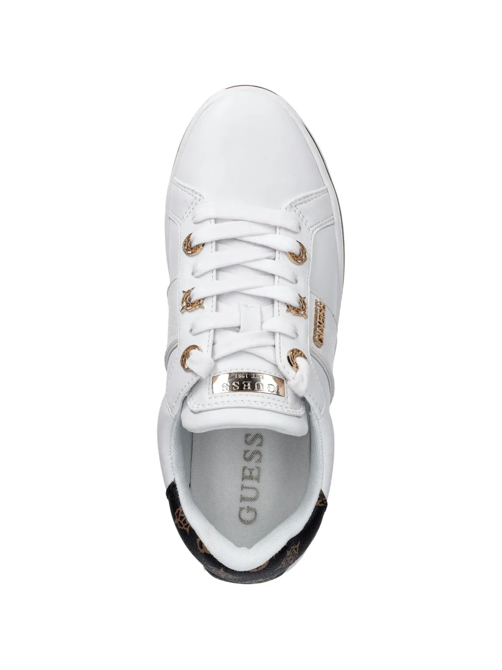 GUESS USA Sneakers met logoplakkaat Wit