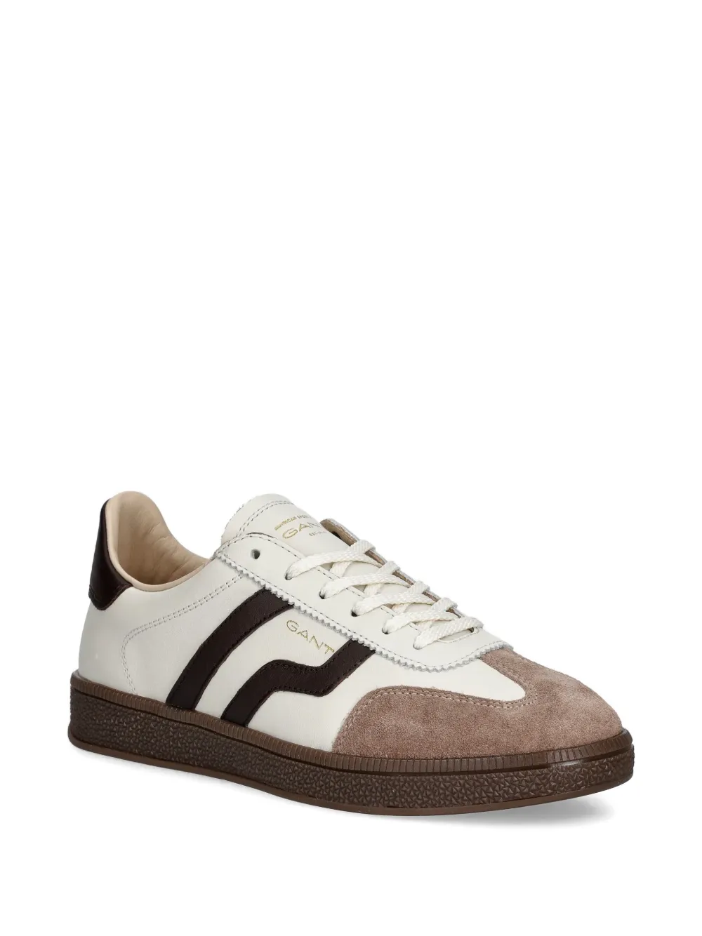 Gant Gestreepte suède sneakers Beige