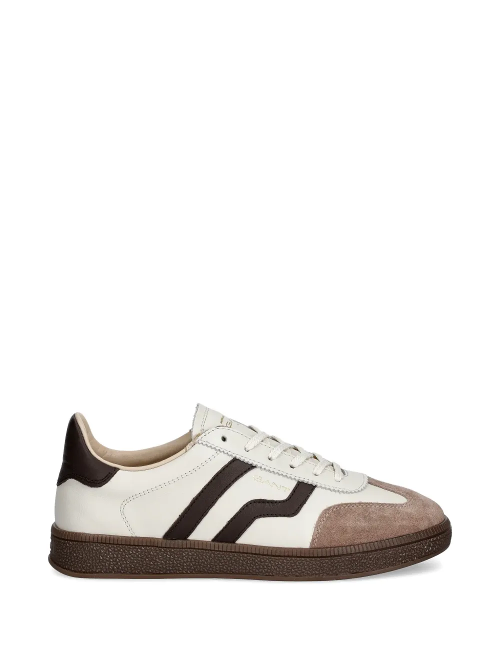 Gant Gestreepte suède sneakers Beige