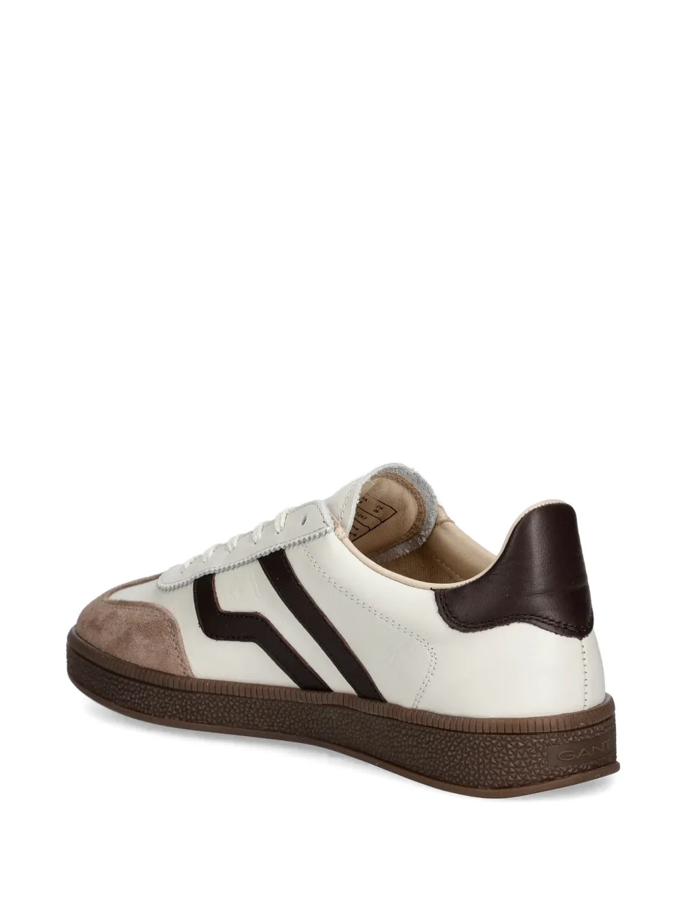 Gant Gestreepte suède sneakers Beige