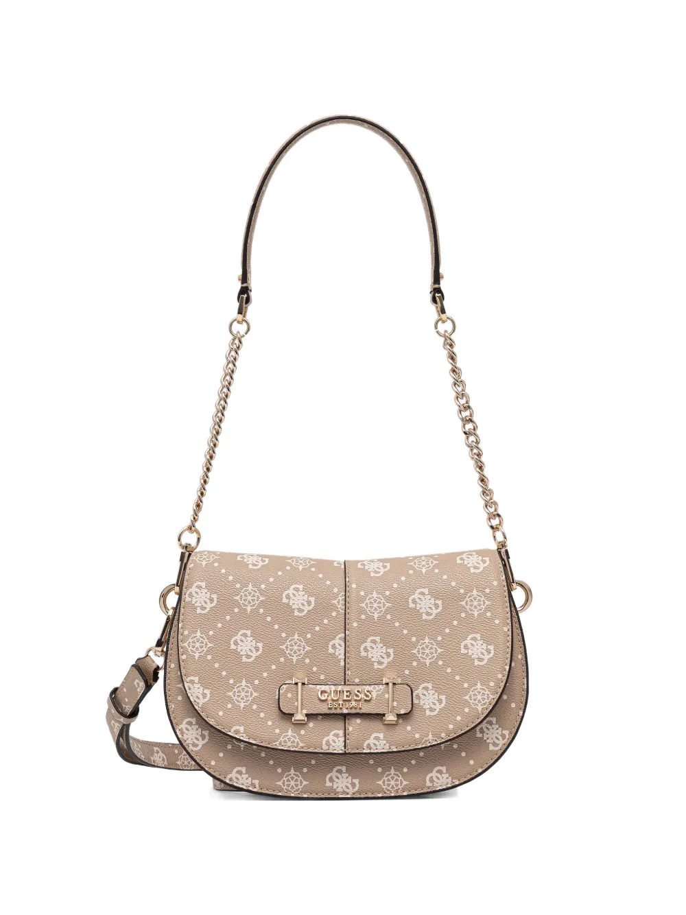 GUESS USA Carrie patterned cross-body bag - Toni neutri