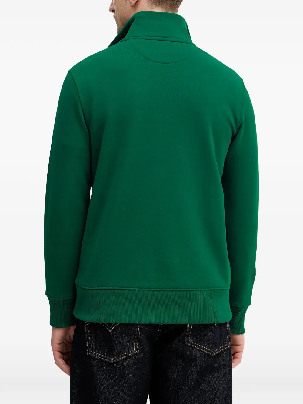 Gant Sweater met rits Groen