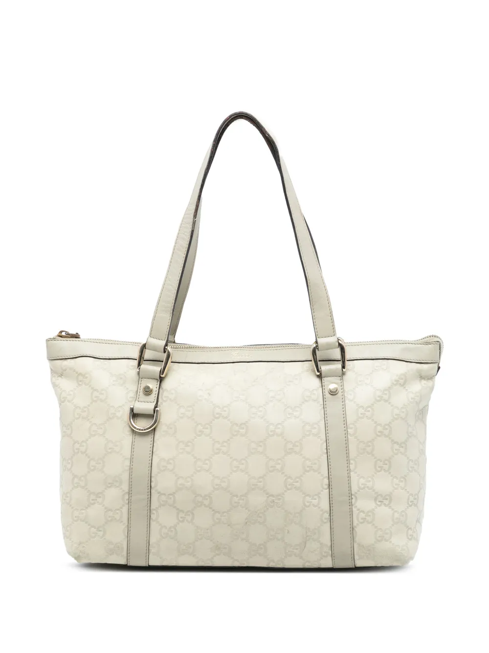 Gucci Pre-Owned 2016-2026 Guccissima Abbey D Ring tote bag - Bianco