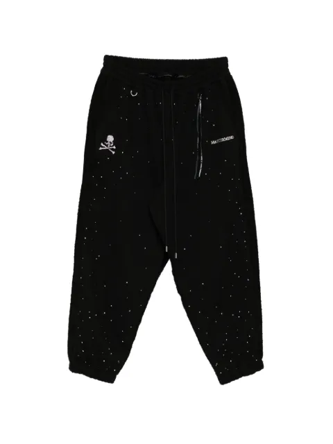 Mastermind World logo crystal-embellished track pants