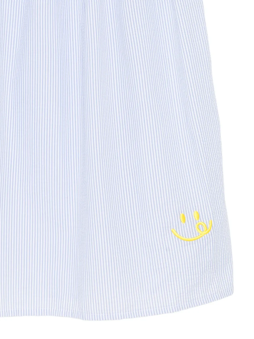  Joshua Sanders Seersucker Midi Skirt - Blue 