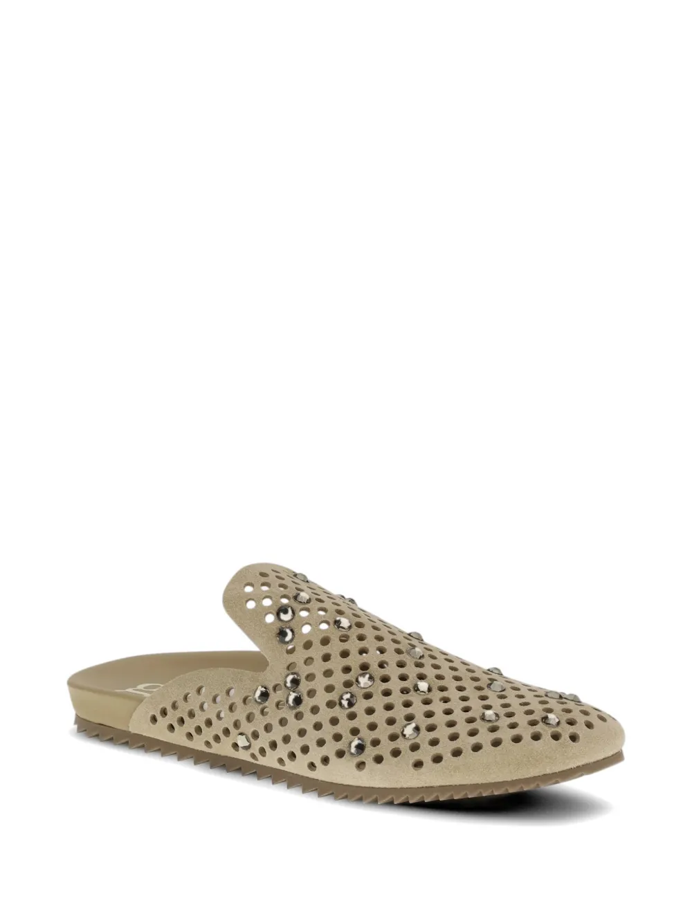 Pedro Garcia Braidy geperforeerde muiltjes Beige