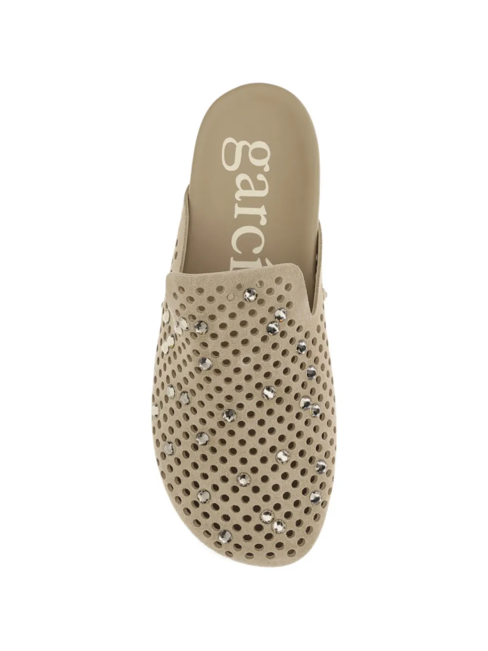 Pedro Garcia Braidy geperforeerde muiltjes Beige