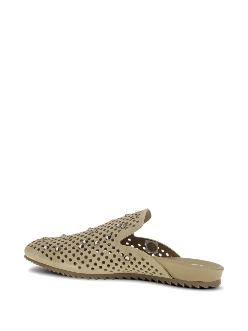 Pedro Garcia Braidy geperforeerde muiltjes Beige