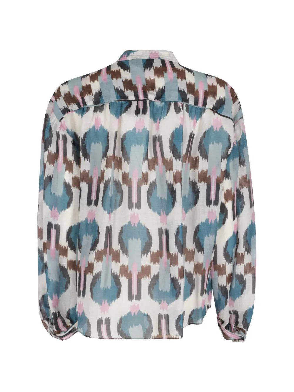  Bazar Deluxe Ikat Tie Blouse - Neutrals 