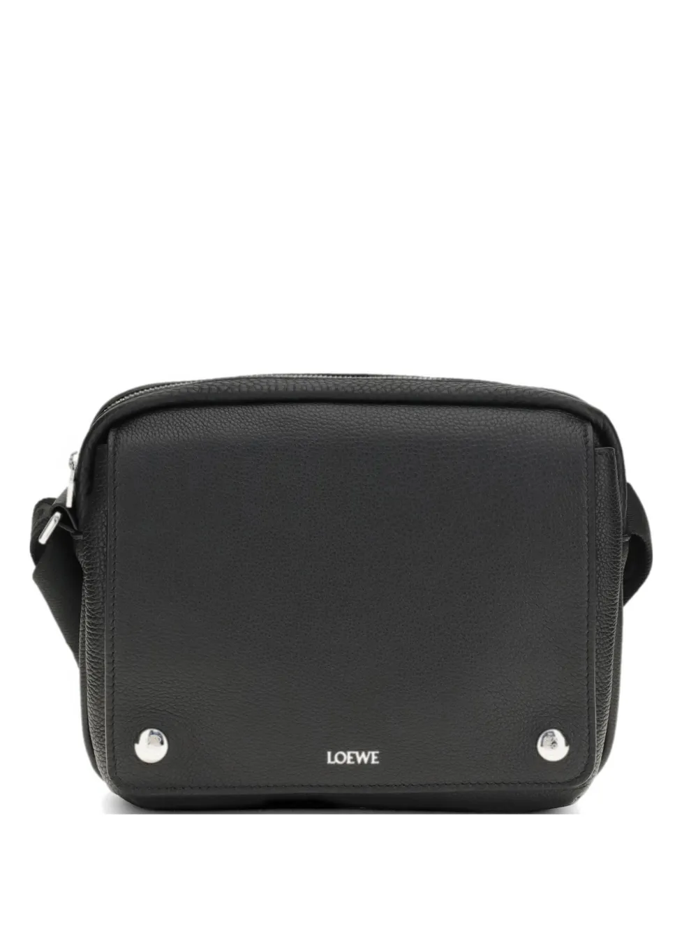 LOEWE medium Pebble leather messenger bag - Nero