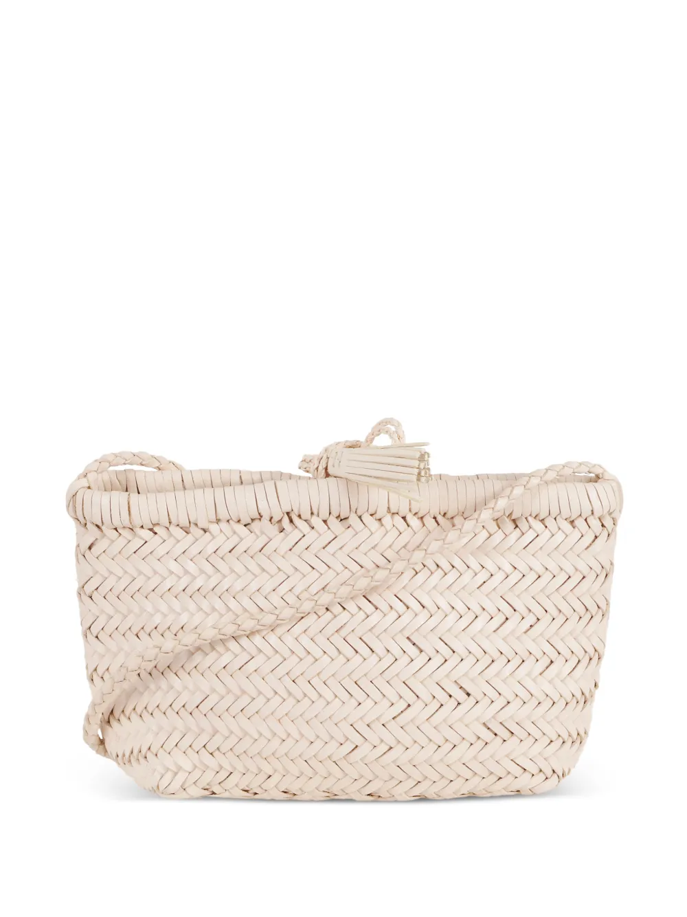 DRAGON DIFFUSION Minsu woven cross body bag - Toni neutri