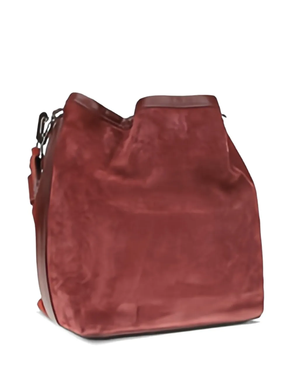 Pierre Hardy Alpha suède maxi bucket-tas met klepzak Rood