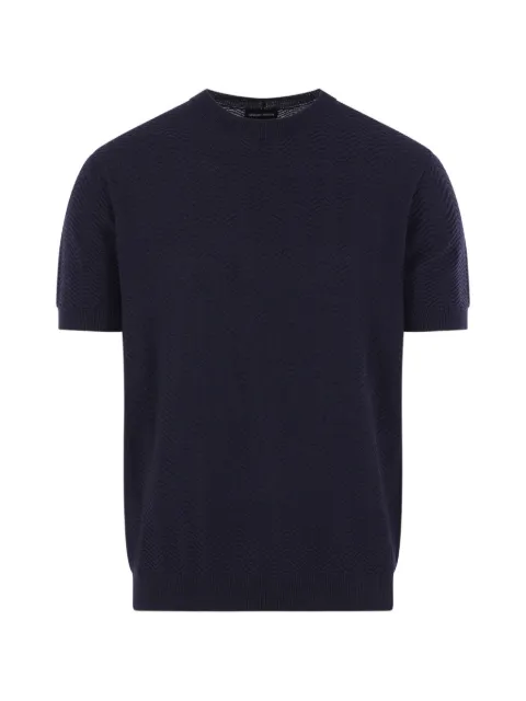 Giorgio Armani playera con cuello redondo