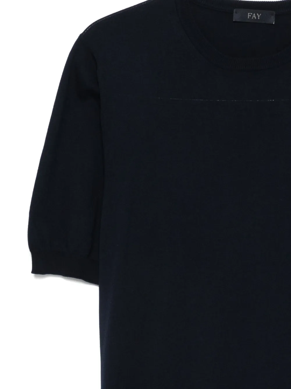 Fay T-shirt met korte mouwen Blauw