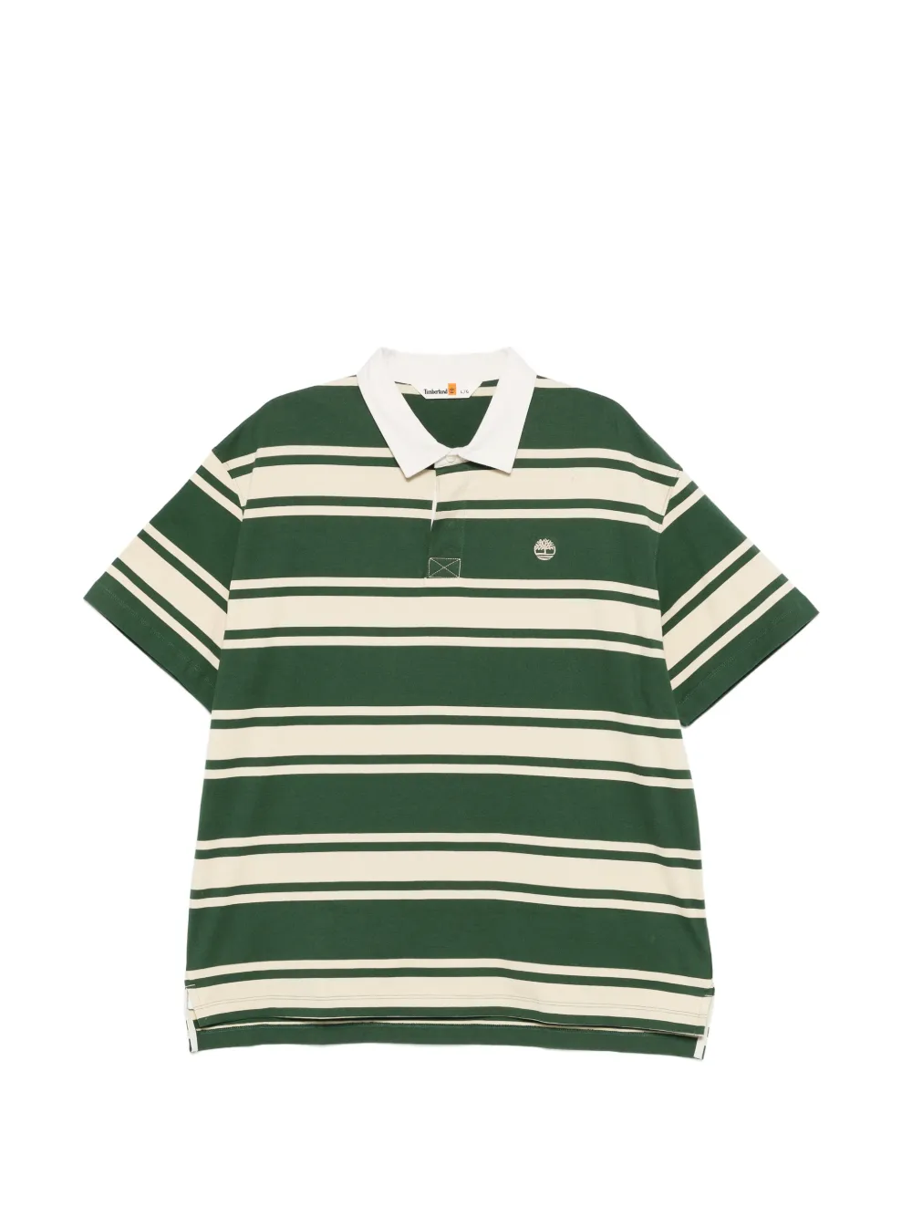 Timberland striped logo polo shirt - Verde