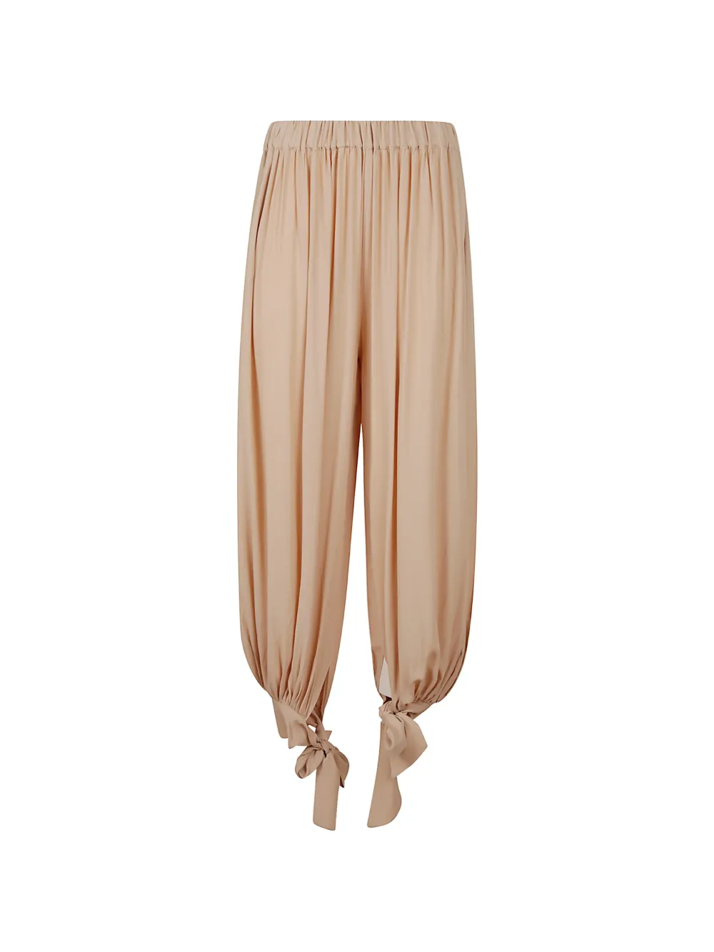 THE ANDAMANE Noor tie-fastening gathered trousers - Rosa