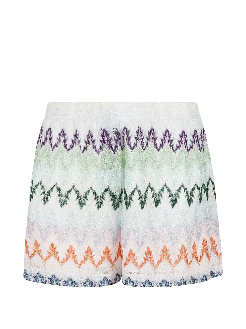 Missoni multicolour zig-zag shorts - Bianco