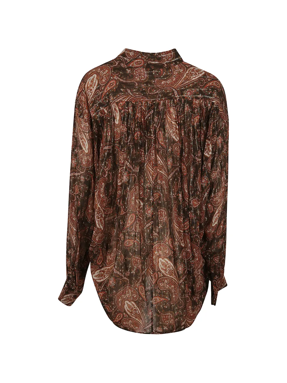 THE ANDAMANE Rania blouse met paisley-print Bruin