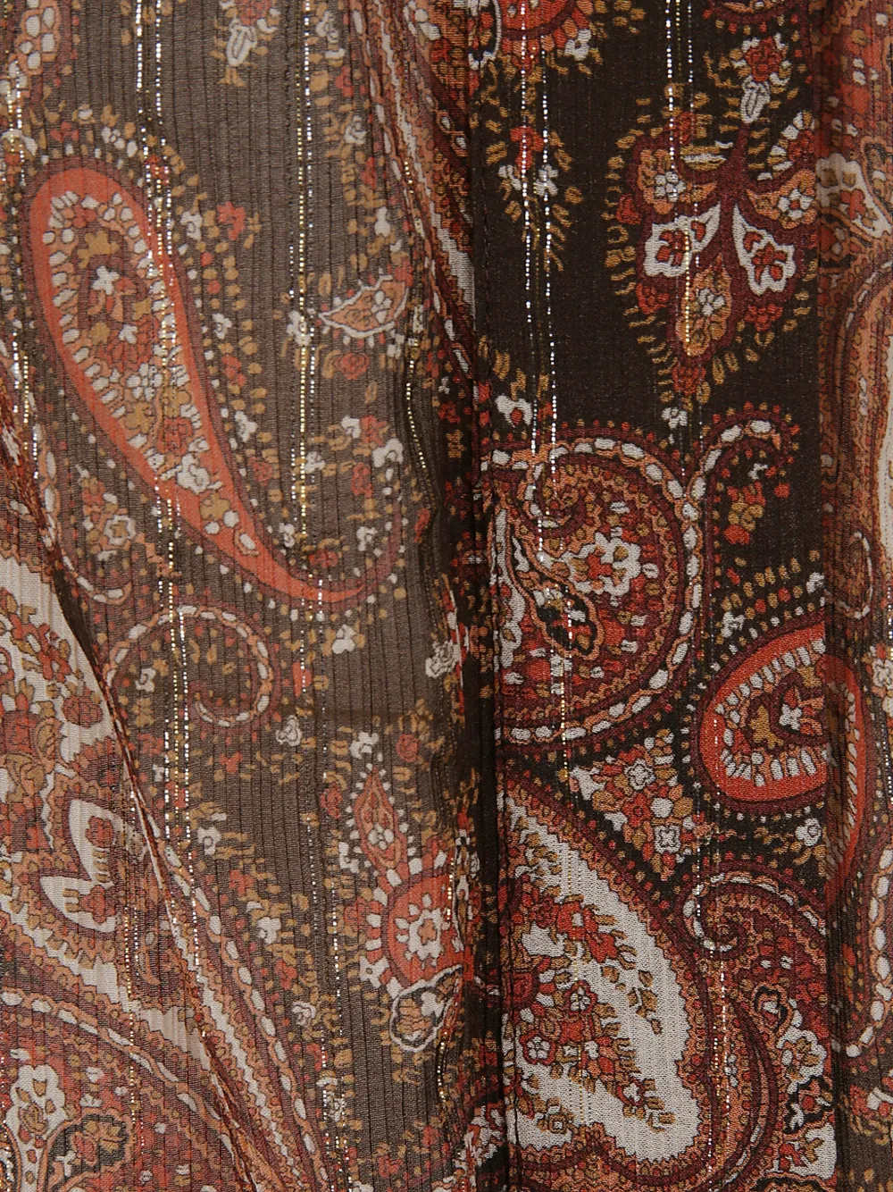 THE ANDAMANE Rania blouse met paisley-print Bruin
