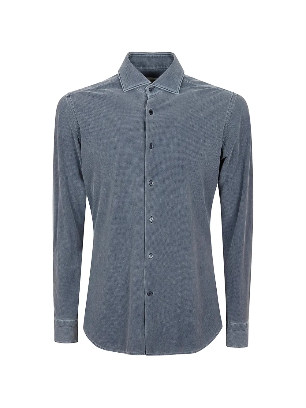 Tintoria Mattei textured long-sleeve shirt - Blau