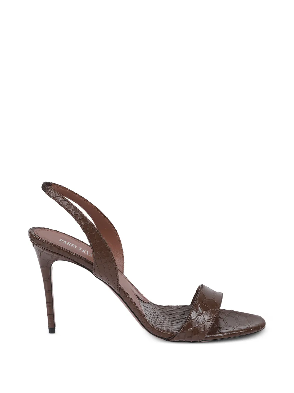Paris Texas crocodile-effect slingback sandals Bruin