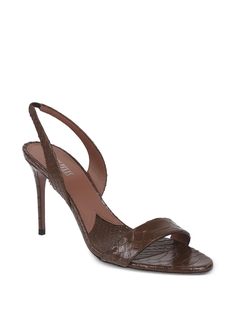 Paris Texas crocodile-effect slingback sandals Bruin