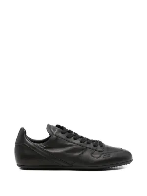 Rick Owens Minimal レザースニーカー | ブラック | FARFETCH JP