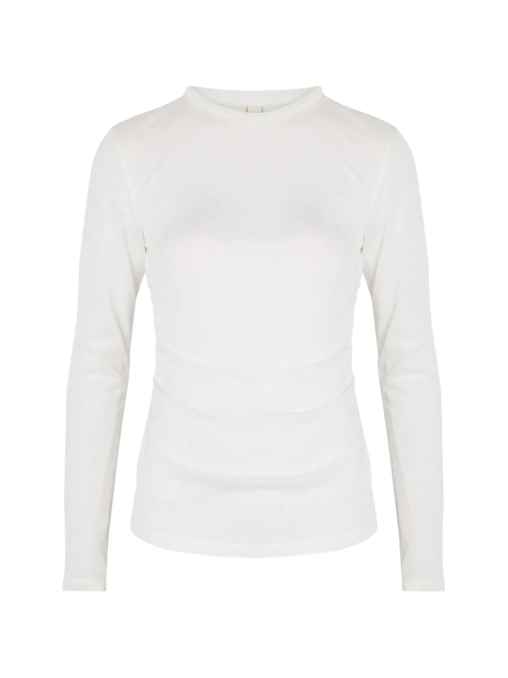 ruched long-sleeve T-shirt
