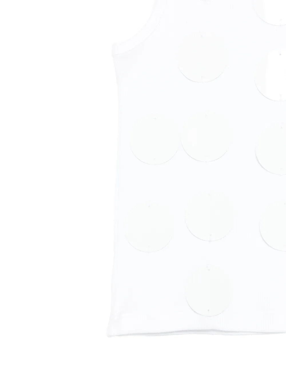 MSGM Kids Tanktop met lint Wit