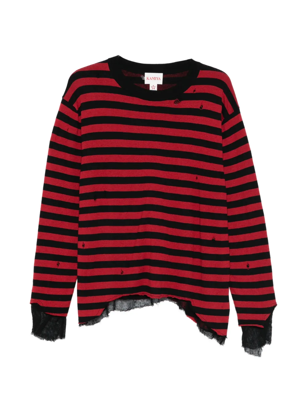 KAMIYA striped sweater - Rot