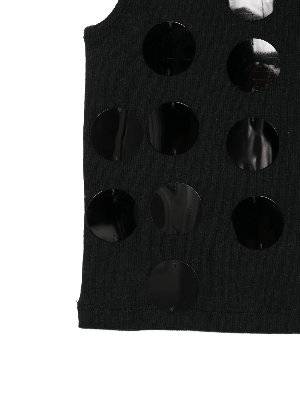 MSGM Kids Tanktop met lint Zwart