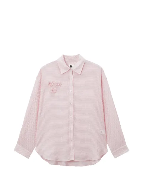 b+ab camisa con aplique floral