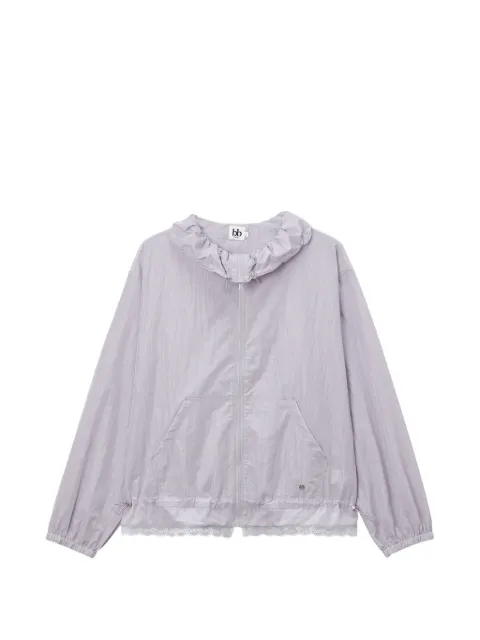 b+ab ruffled lace cotton jacket