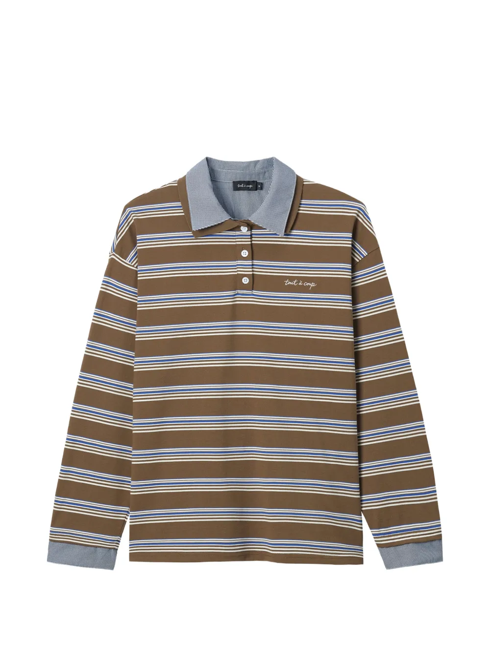 tout a coup Oberteil mit Streifen - Braun