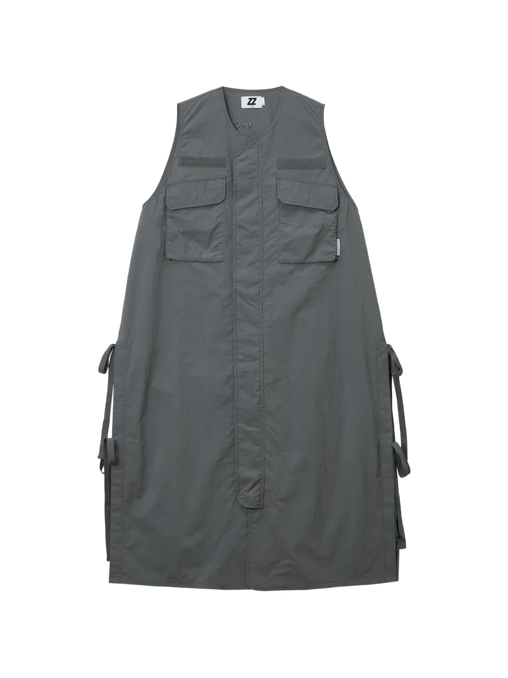 izzue Abito midi con tasche - Grigio