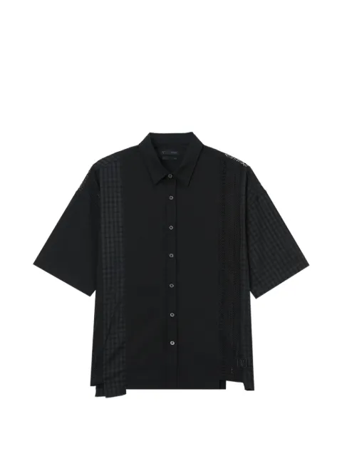 FIVE CM check-panel short-sleeve shirt