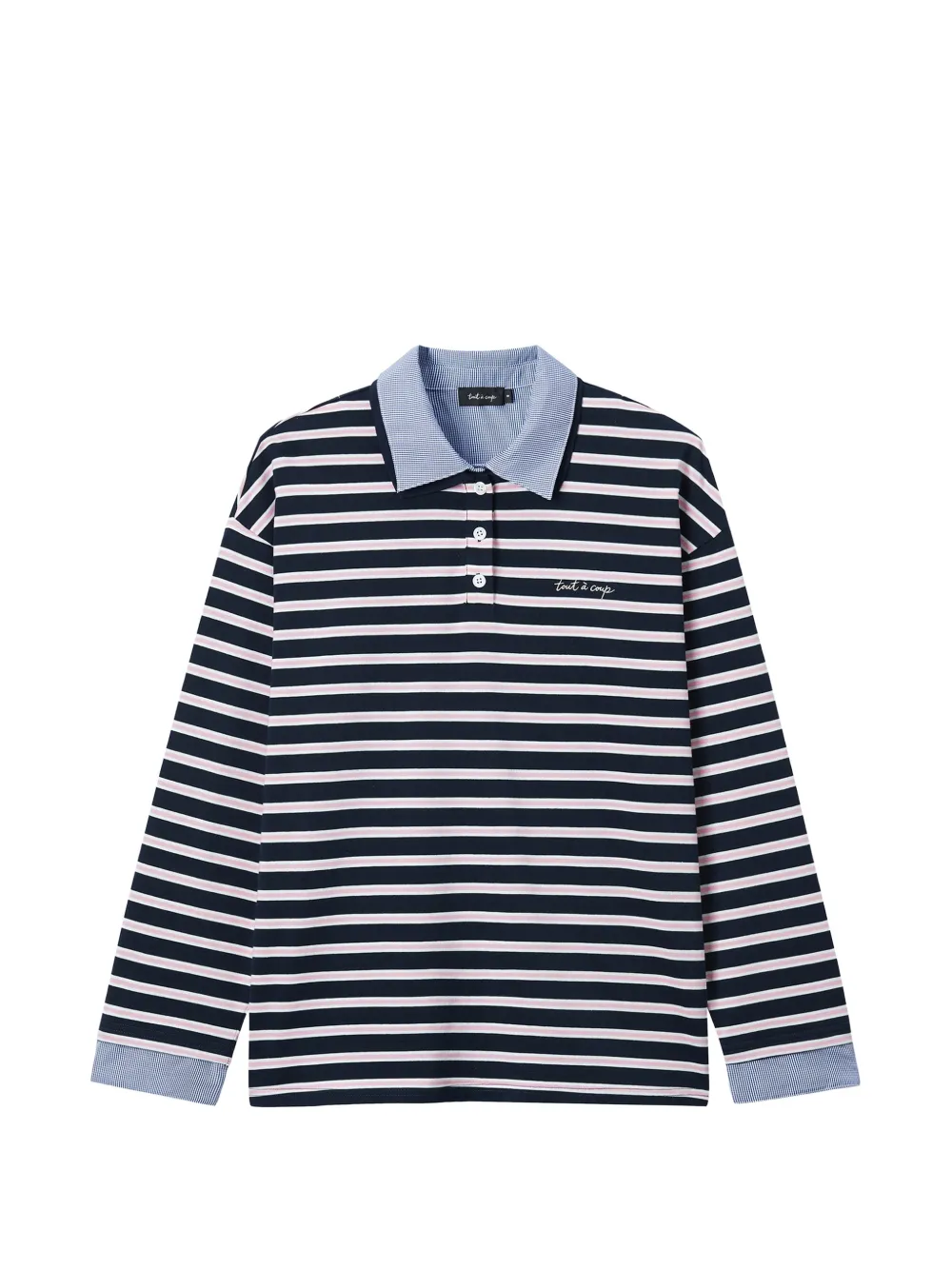 tout a coup Camicia a righe a maniche lunghe - Blu