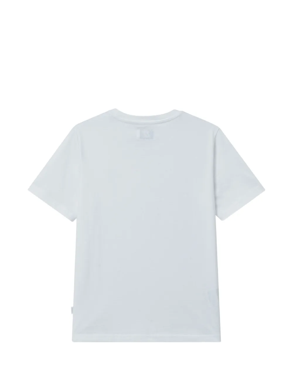  Izzue Crew-neck Bear-patch T-shirt - White 