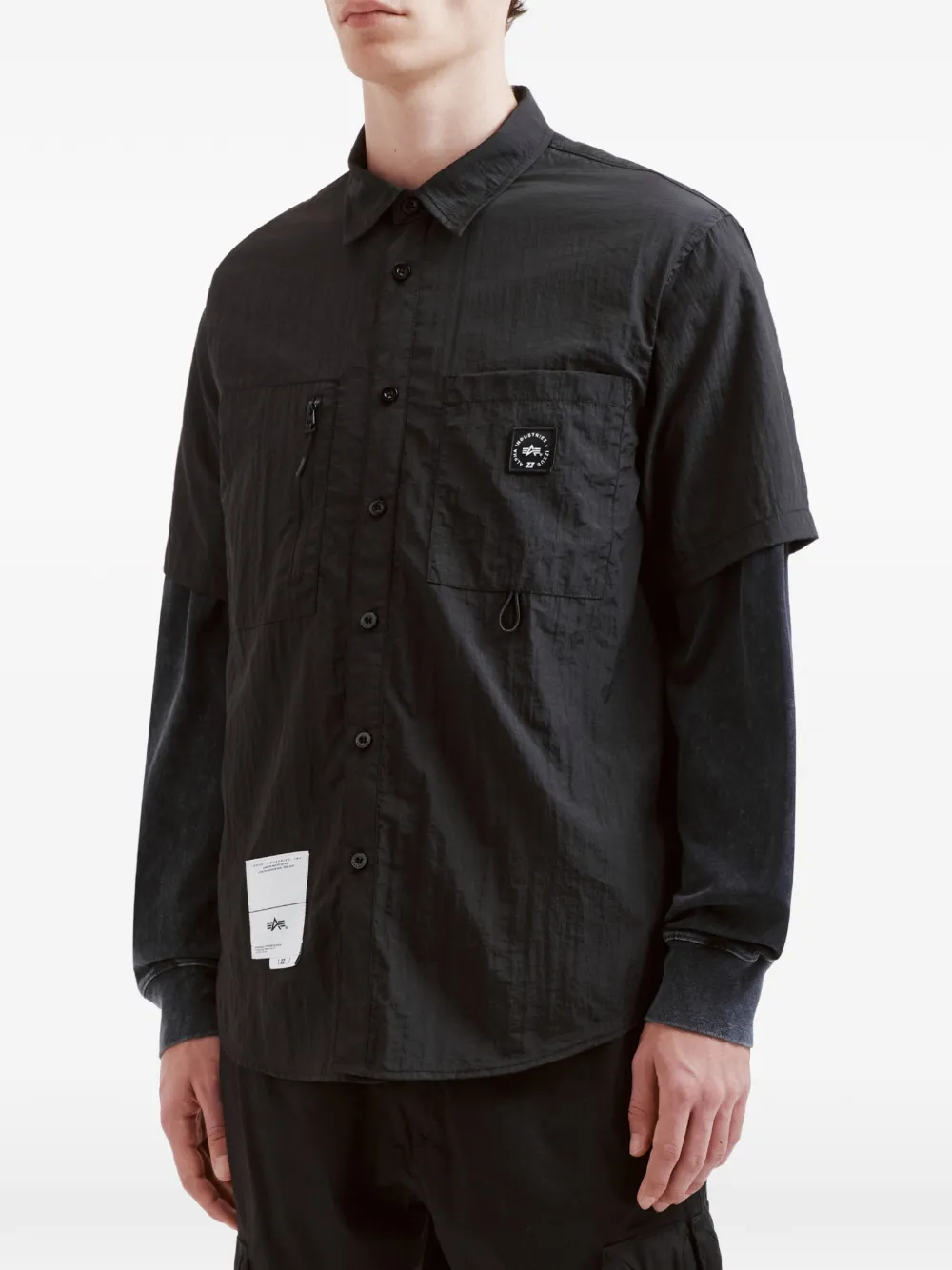  Izzue Patch Pocket Shirt - Black 
