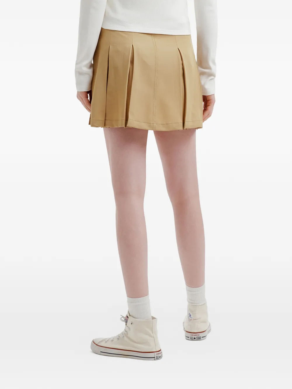 CHOCOOLATE Mini-plooirok Beige