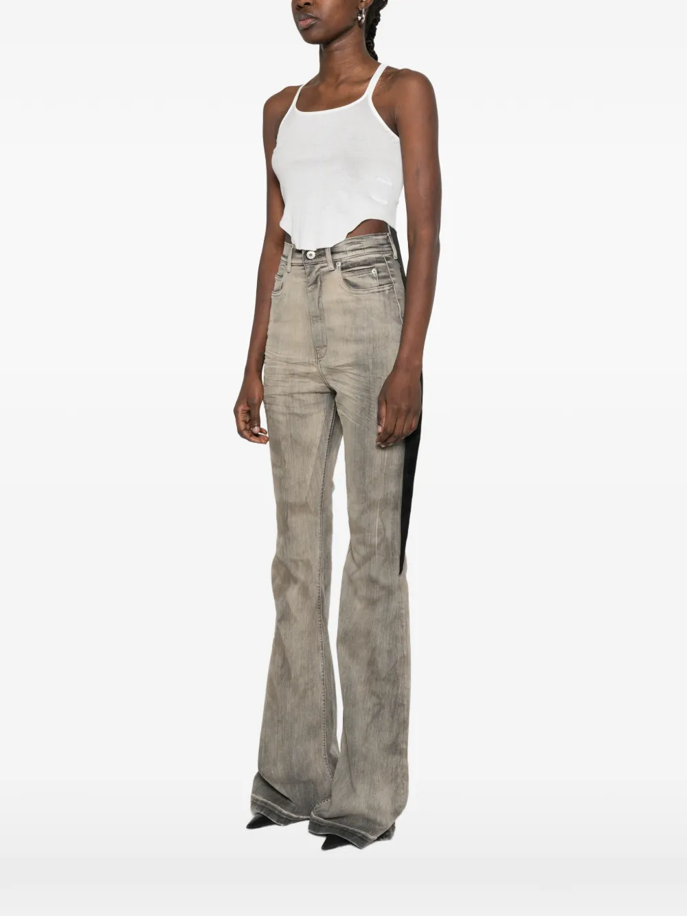 Rick Owens DRKSHDW ノースリーブ トップ | ホワイト | FARFETCH JP
