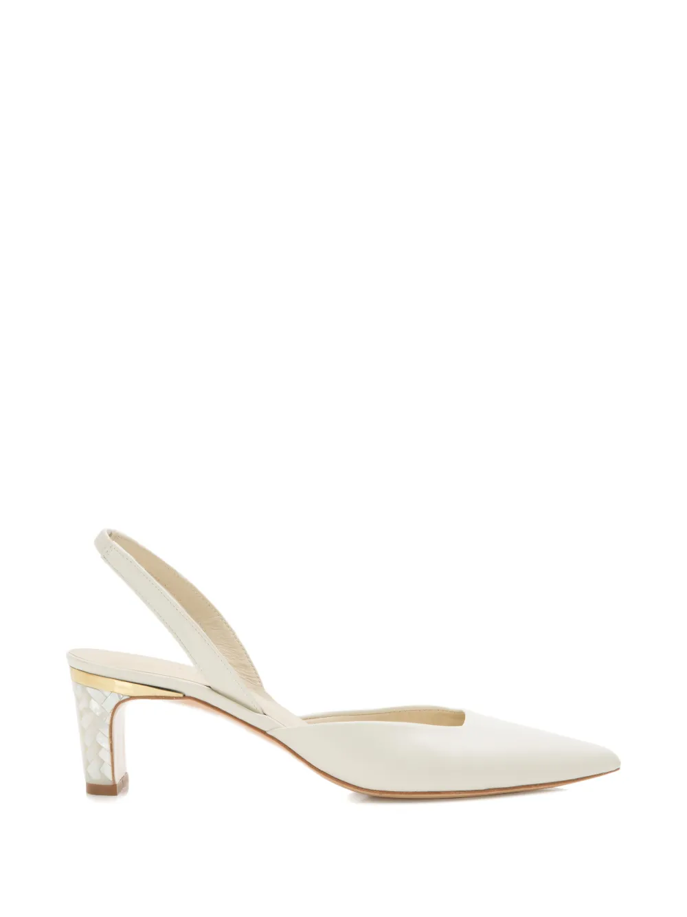 FREYA ROSE Delphine pointed-toe heeled pumps - White