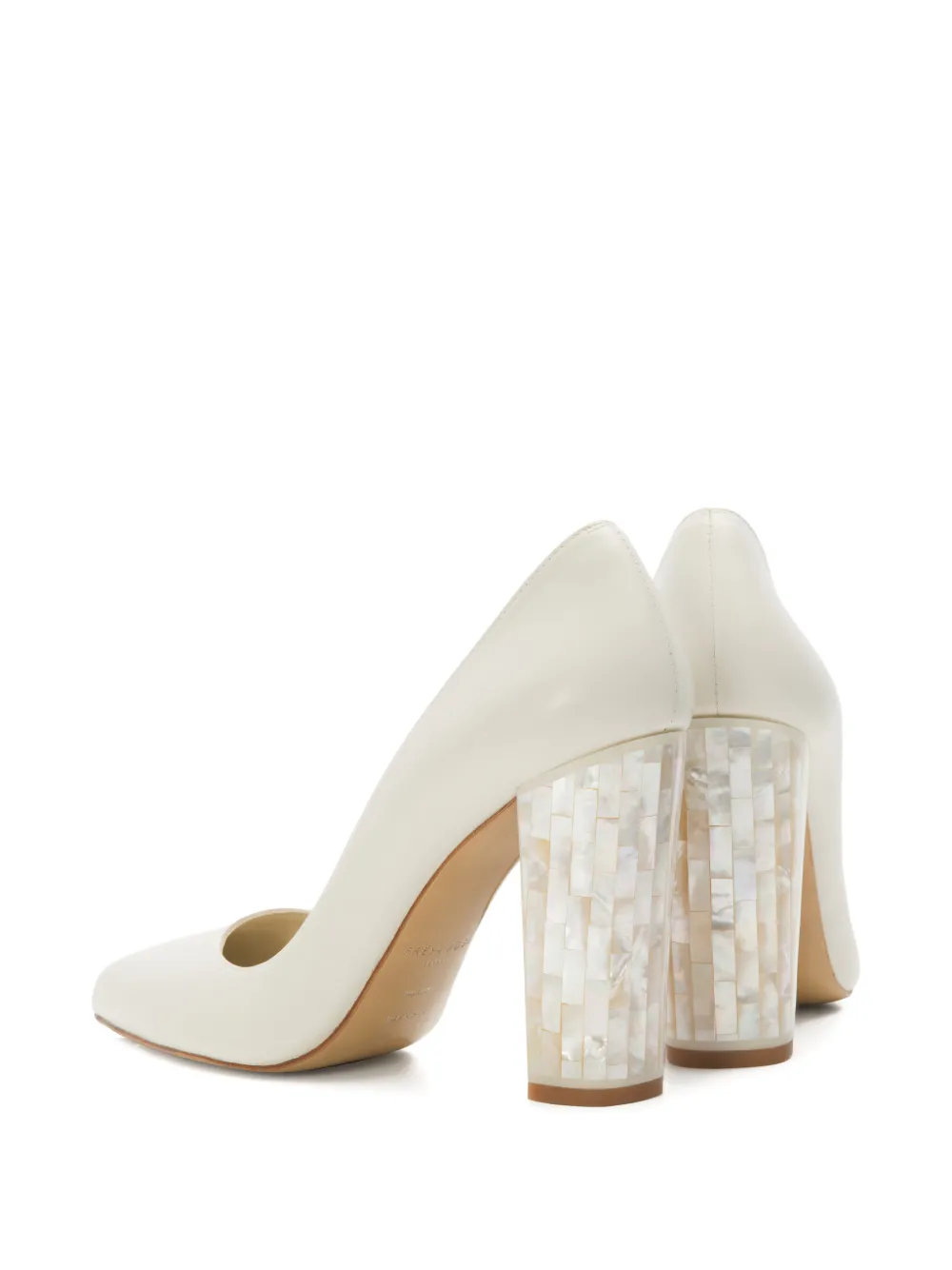 FREYA ROSE Camille pumps met puntige neus Wit