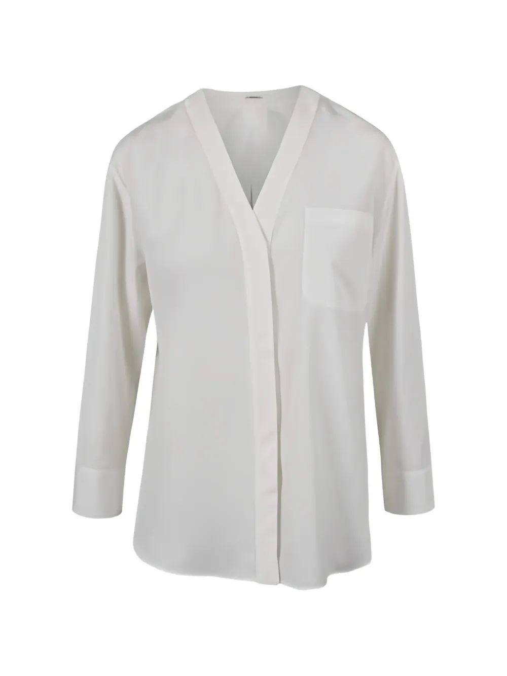 'S Max Mara pocket V-neck shirt - Bianco