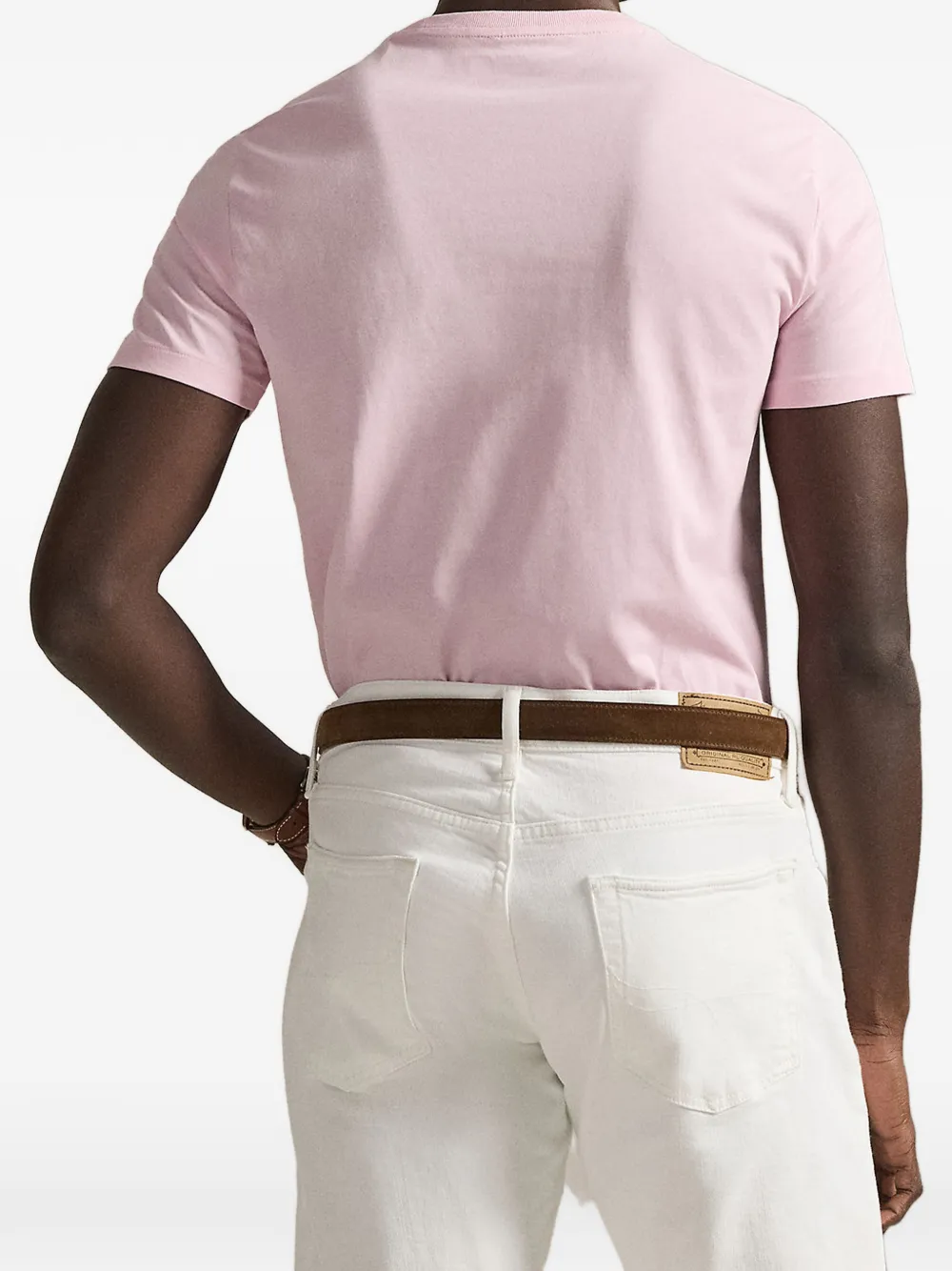Polo Ralph Lauren Custom slim-fit jersey T-shirt met ronde hals Roze