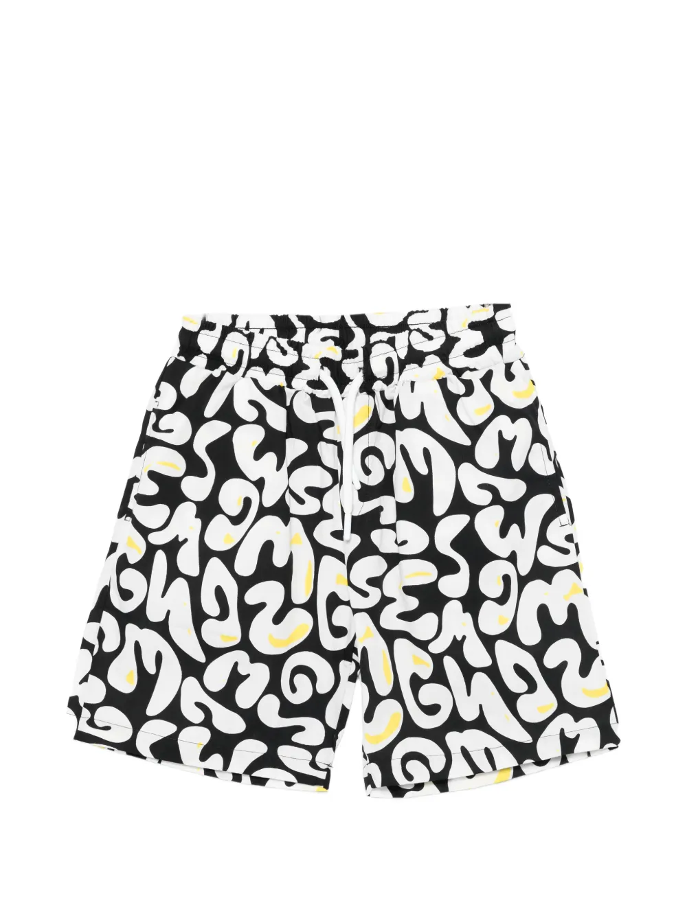 MSGM Kids logo-print shorts - Nero